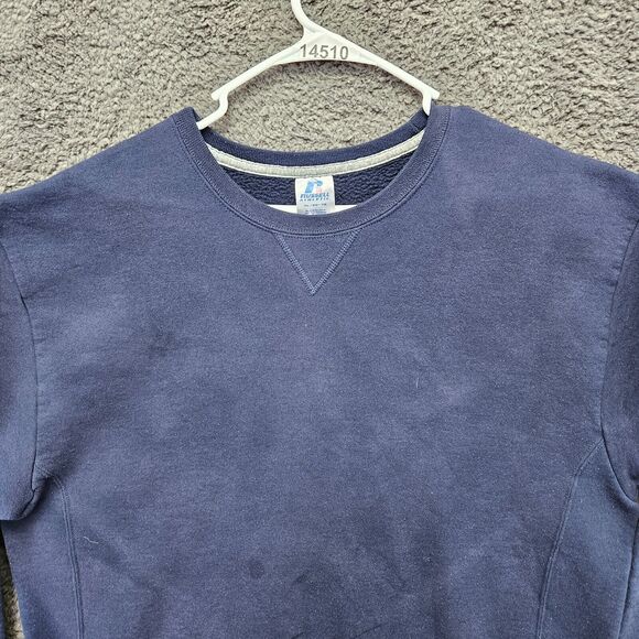 Russell Athletic Sweatshirt Mens Size XL Blue Fleece Cewneck Pullover - Picture 2 of 9